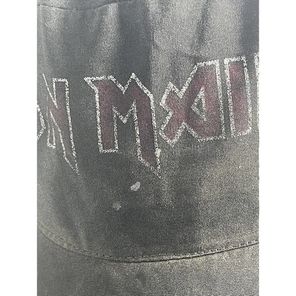 Vintage 80s Iron Maiden Trapper Hat Cap With Ear Flaps Rare Heavy Metal Band - Picture 7 of 9